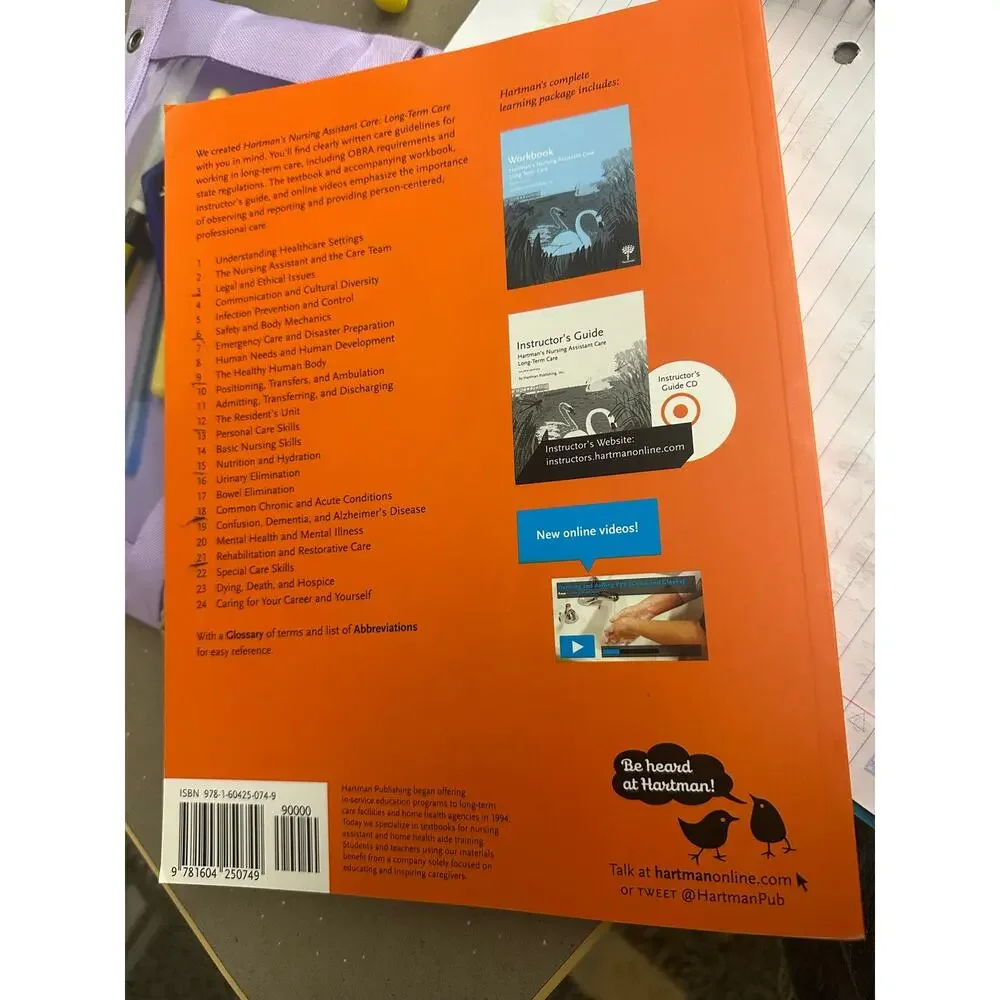 Hartman's Nursing Assistant Care Long-Term Care FOURTH EDITION 978-1-60425-074-9